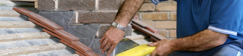 Adding new flashing to chimney